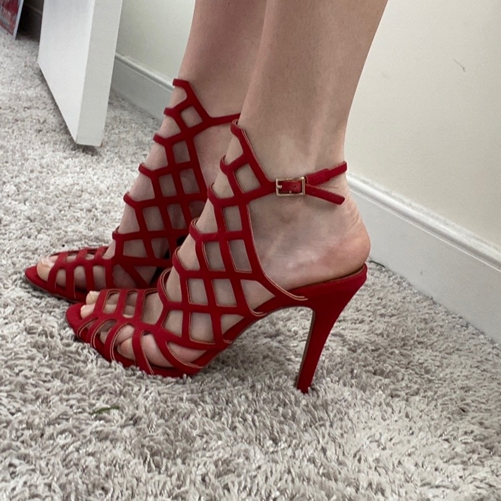 madden girl red heels